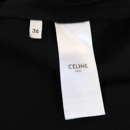 Celine 23SS 2r59g865c Triomphe Button Belted French Sleeve Dress Army Dress