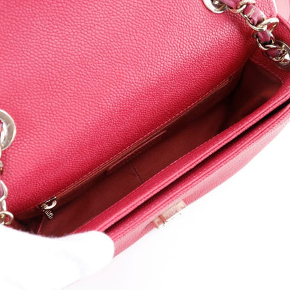 Chanel Coco Mark Top Handle 2WAY Shoulder A93659 Caviar Skin Pink Ladies Handbag
