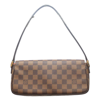 Louis Vuitton 03 N51299 Damier Recoleta Shoulder Bag Handbag Brown Ladies