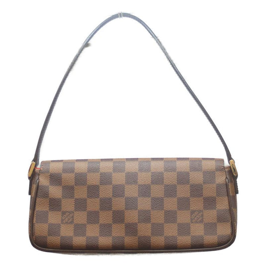 Louis Vuitton 03 N51299 Damier Recoleta Shoulder Bag Handbag Brown Ladies
