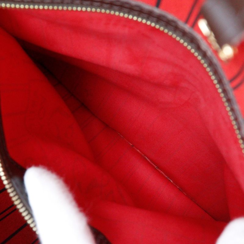 Louis Vuitton Neverfull MM N51105 Damier Canvas Brown Gi2102 Ladies Tote Bag