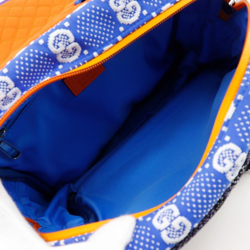 Gucci GG Small Bag 2way Waist Bag 752100 Nylon Blue/purple Unisex Backpack/daypa