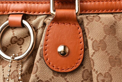 Gucci Tote Shoulder Bag Gucci 2-way Bag GG Brown Beige Light Brown 285730