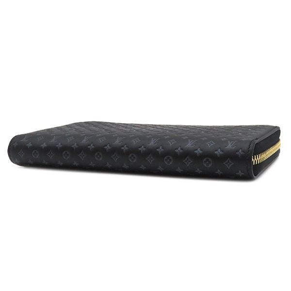 Louis Vuitton Long Wallet Nanogram Zippy Wallet Calf Noir Black Gold Hardware