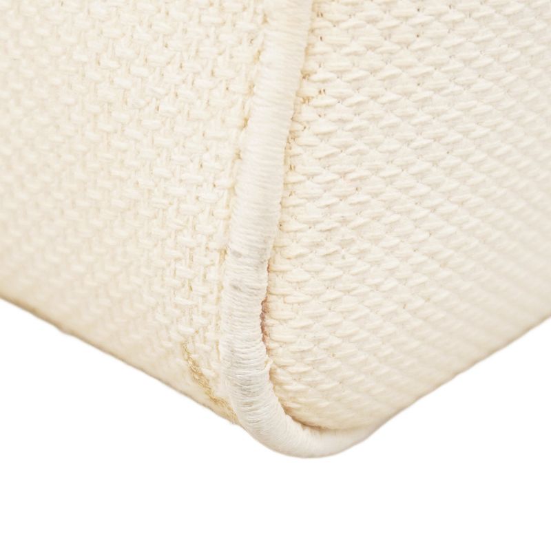 Christian Dior Handbag Lady Dior Dee Lite Canvas White Gold Chien Pan Gold