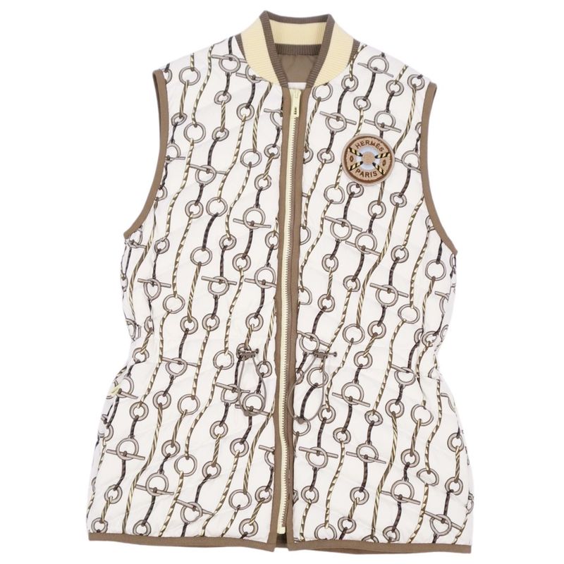 Hermes 23AW Belt Gilet Down Vest Zip Up