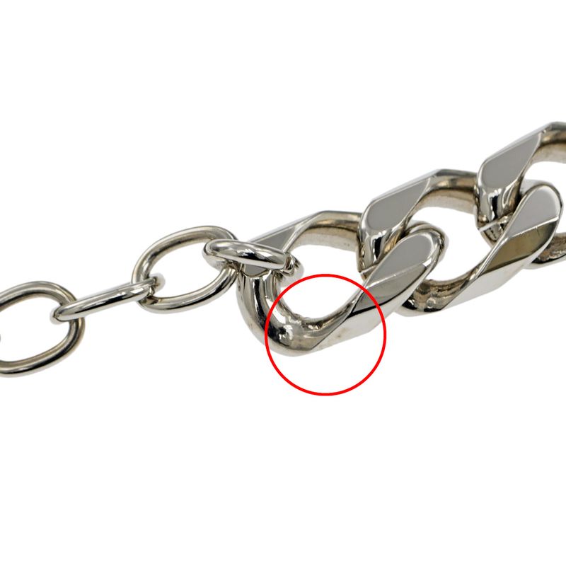 Dior Bracelet Silver Color Logo Rhinestone Accessory - Men's Man
