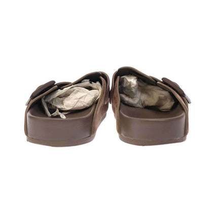 Balenciaga 24ss Sunday Flat Mule Sandals Light Brown 37