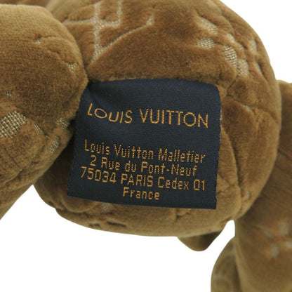 Louis Vuitton Doudou Teddy Bear Monogram Gi0791 Brown Leather Textile Plush Toy