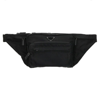 Prada Linylon Waist Bag With Triangle Plate Men's