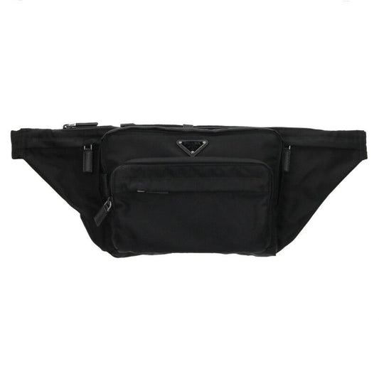 Prada Linylon Waist Bag With Triangle Plate Men's