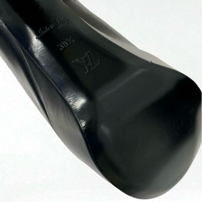 Louis Vuitton Afterglow Line Monogram Boots Short Shoes Leather Black