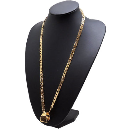 Fendi 21 Logo Ring Necklace