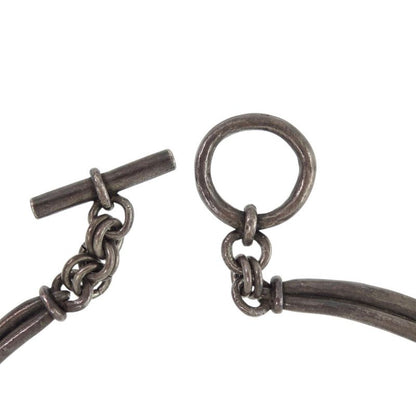 Hermes Vintage Metal Silver Choker 0858 Hermes
