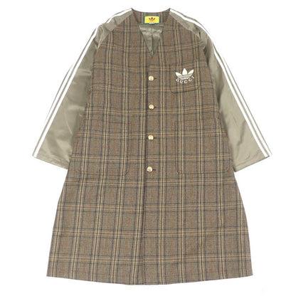 Gucci X Adidas Gucci X Adidas 710398 Three Stripes Trefoil Checkered Pattern