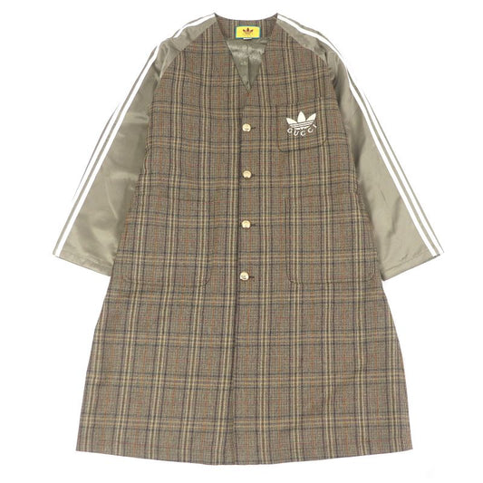 Gucci X Adidas Gucci X Adidas 710398 Three Stripes Trefoil Checkered Pattern