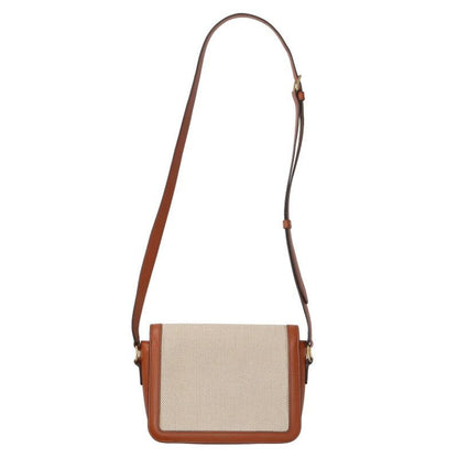 Celine 188882egc Teen Triomphe Textile Calfskin Shoulder Bag Women