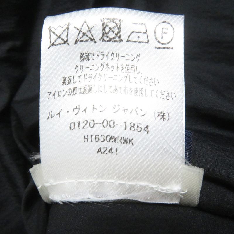 20SS Louis Vuitton 1a63fq Monogram Spray WZIP Padded Blouson Jacket Black×blue