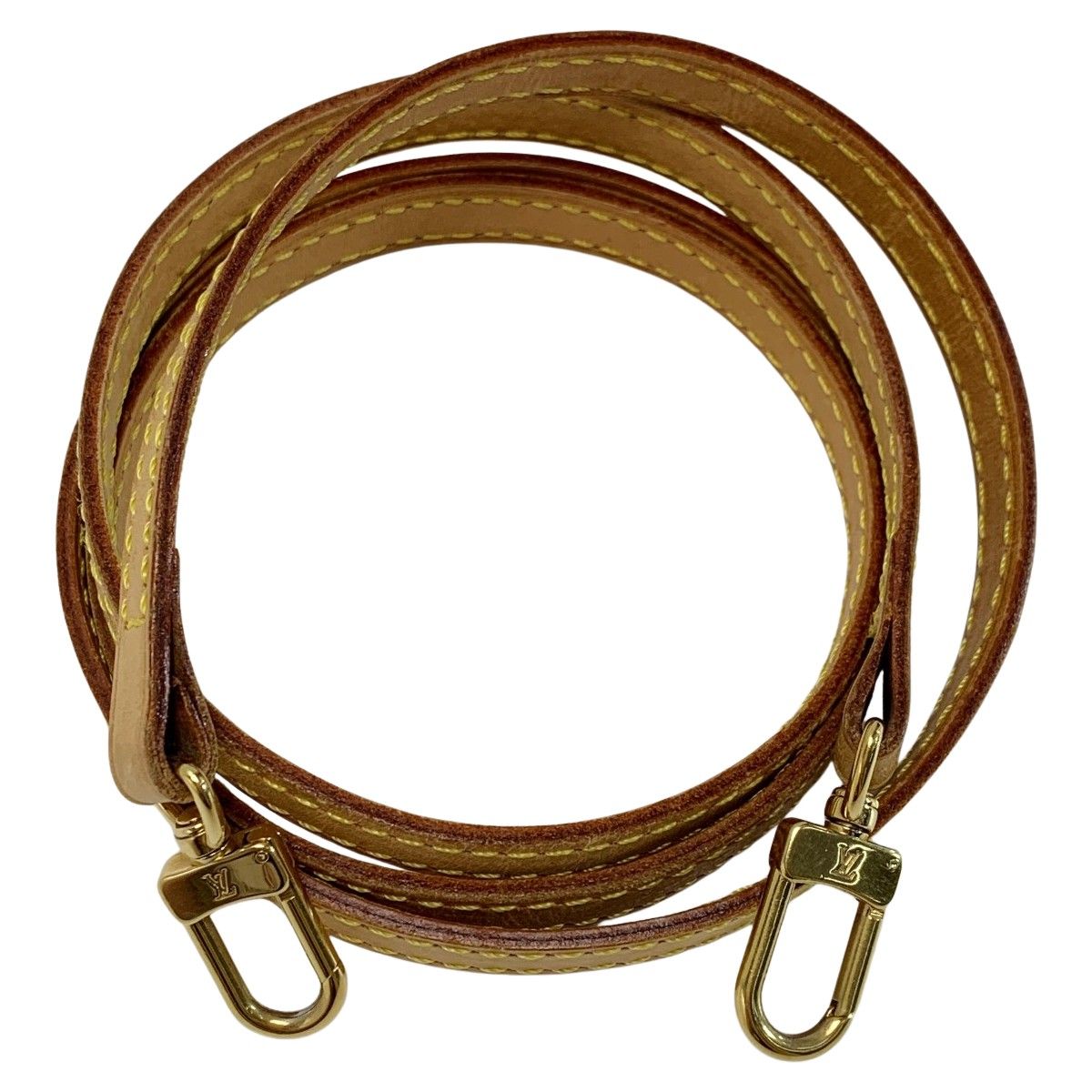 Louis Vuitton Leather Leather Beige 115cm (45.28in) Shoulder Strap Bag