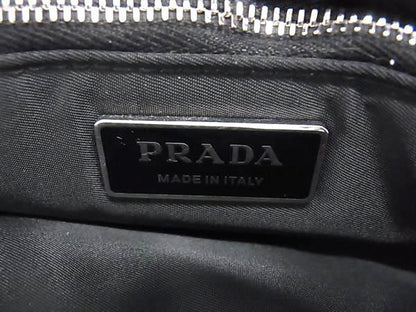 Prada Tessuto Nylon Tote Bag Shoulder Bag Men Ladies Black Ax3857