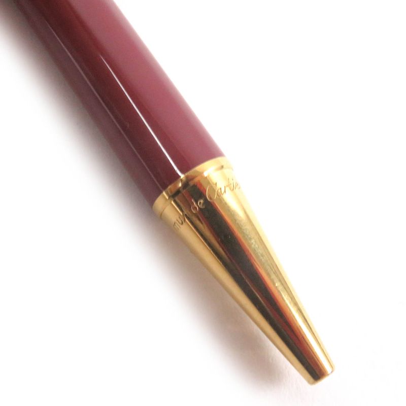 Cartier Trinity De Cartier Double C Logoed Twist Ballpoint Pen Bordeaux Gold