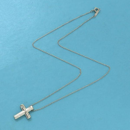 Tiffany & Co Diamond Dots Cross Necklace