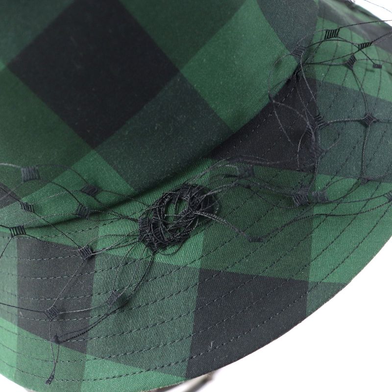 Christian DIOR 95tdd923g142 Teddy-d Bob Hat Trotter - Checked Bucket Hat With