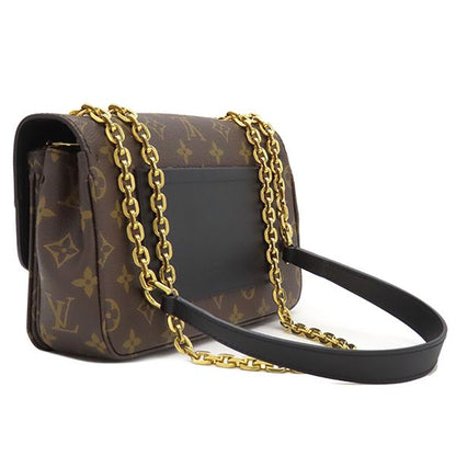 Louis Vuitton Shoulder Bag Malso Monogram Canvas Monogram Gold Hardware Brown