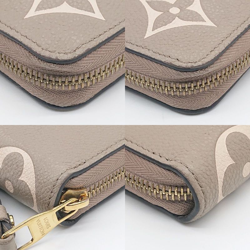 Louis Vuitton Zippy Wallet Empreinte Bi-color Beige With IC Chip Box