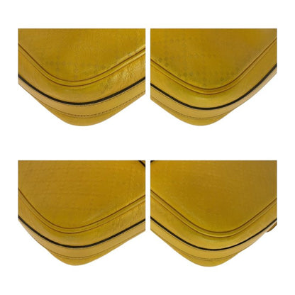 Gucci Diamante Yellow Silver Hardware Leather 344357 Business Bag Briefcase