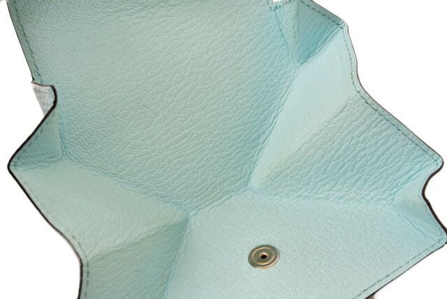 Hermes Coin Case Coin Purse Hermes Le Van Cattle Leather Light Blue