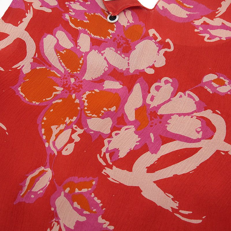 Chanel Flower Print Sleeveless Top P17975 38 Tank Top