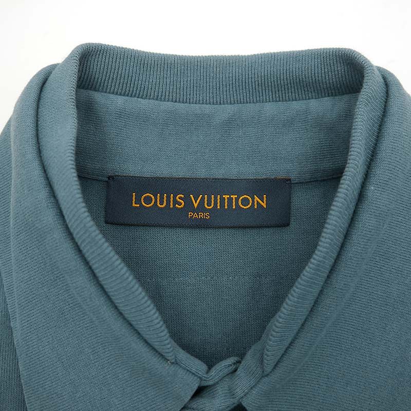 Louis Vuitton Karakoram Flock Print Jersey Shirt Short Sleeve Polo Shirt