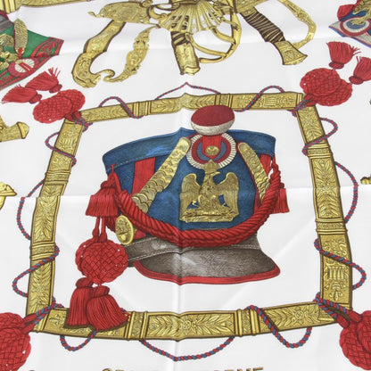 Hermes Grand Uniforme Carré 90 Scarf Silk Ladies Multicolor High Brand Luxury