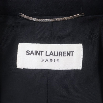  Saint Laurent Paris 2021 687349 100% Silk Lining Single Jacket Tailored