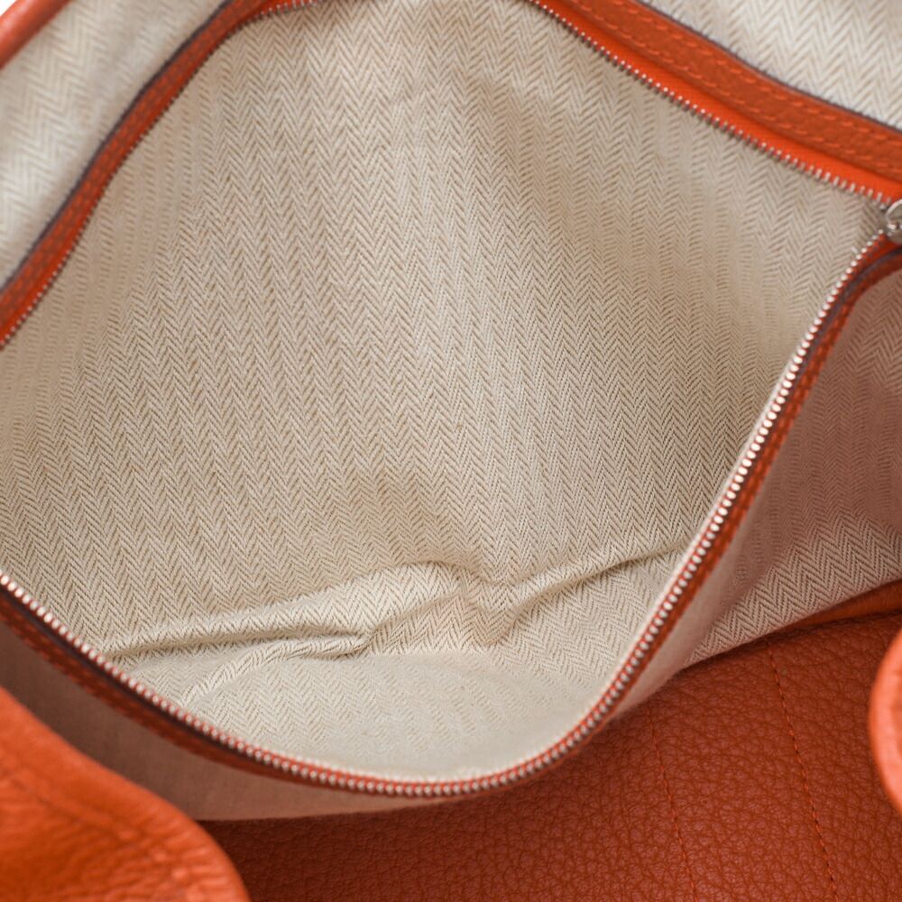 Hermes Garden Party PM Handbag Negonda Capucines Capucine Silver Hardware