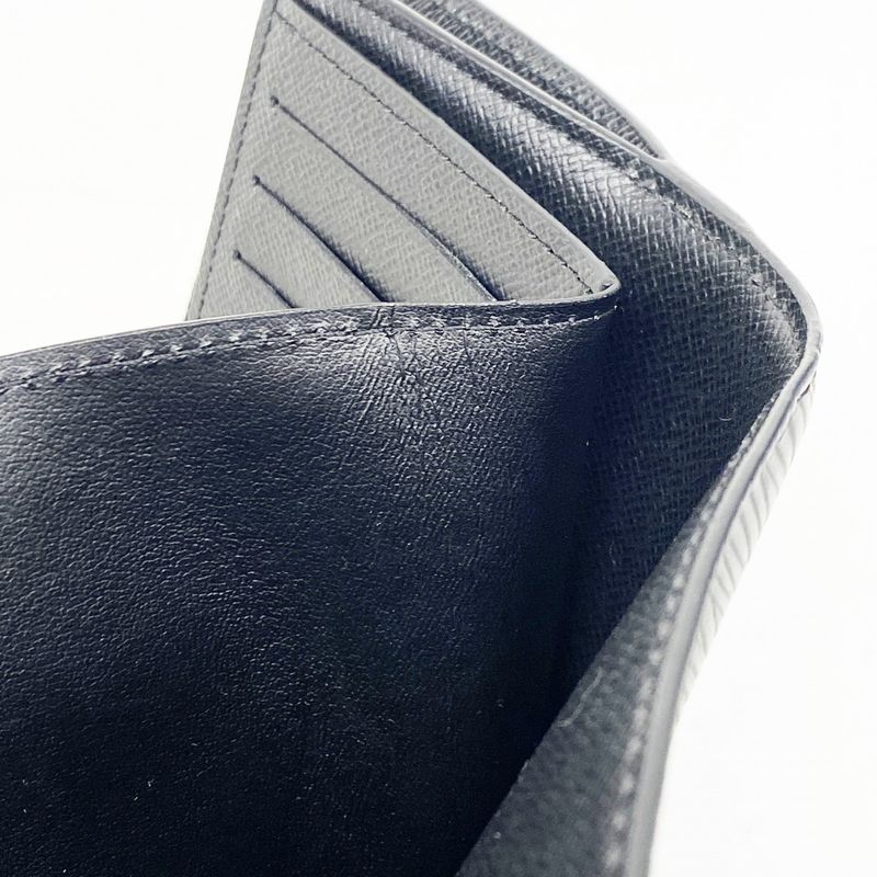 Louis Vuitton Epi Portefeuille Twist Compact M64414 Noir Men's Trifold Wallet