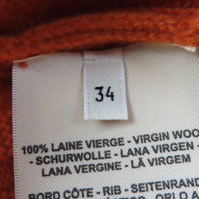 Hermes 2023 3e2639db 100% Wool H-pattern Design V-neck Short-sleeved Knit