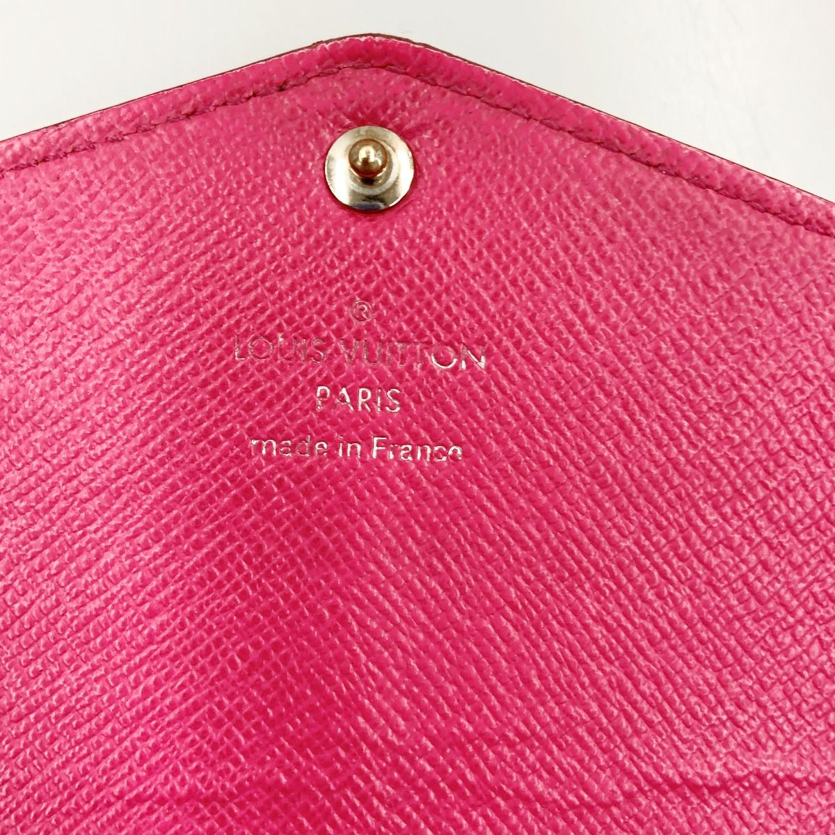 Louis Vuitton Epi Portefeuille Sara Bifold Long Wallet M64322 Black X Pink