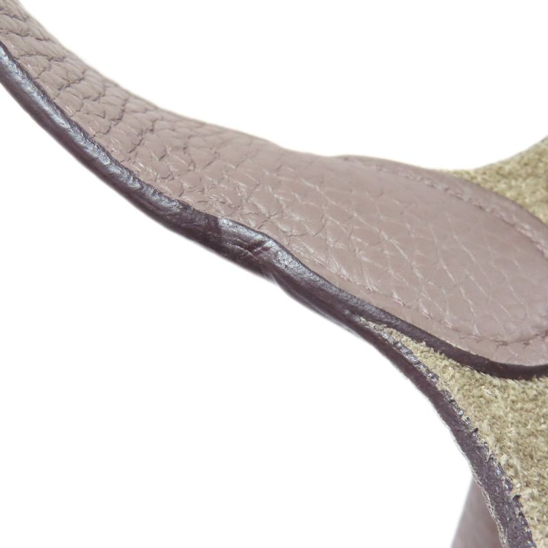 Hermes Picotin Lock MM Etan Silver Hardware Handbag Taurillon Women