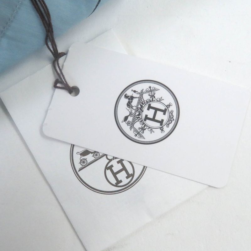 Hermes 24SS Selles En Fragments Finesse 100% Cotton Sellier Button Long Sleeve