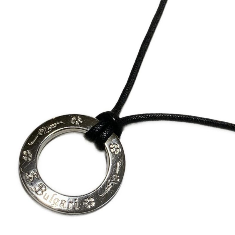 Bvlgari Necklace Save The Children Silver And Black Flower