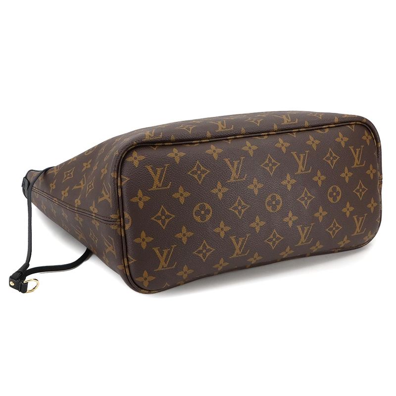 Louis Vuitton Monogram Neverfull Inside Out MM Tote Bag Noir Black M11946 RFID