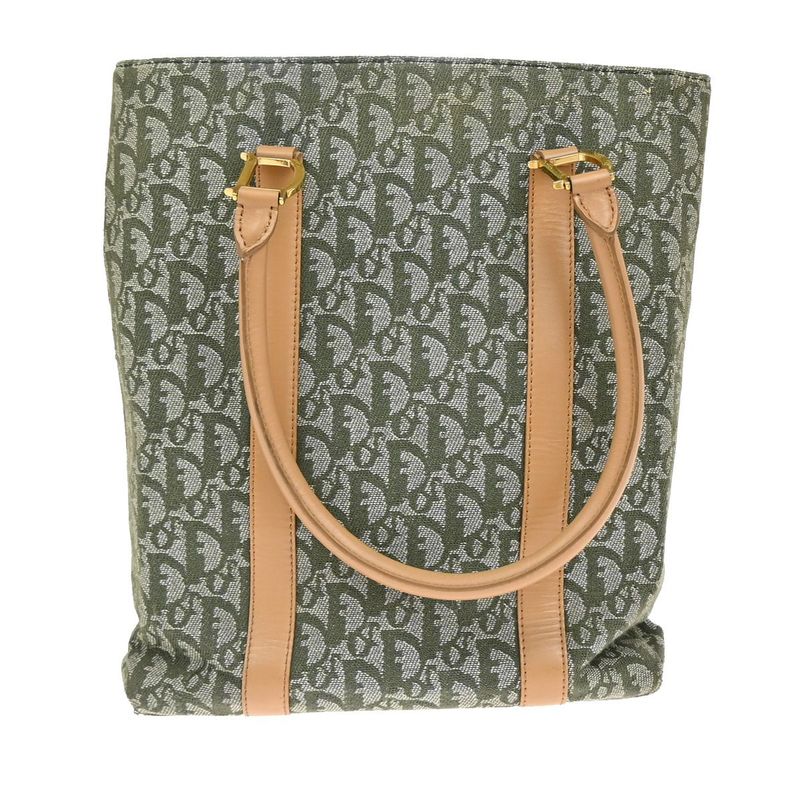Christian DIOR Shoulder Tote Leather Canvas Leather 85kb001