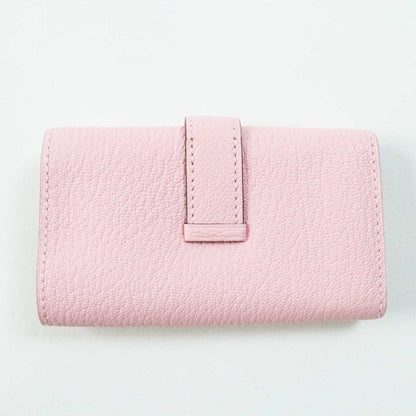 Hermes Bearn Rose Confetti Silver Hardware Chevre Misol 4-ring Key Case With Z