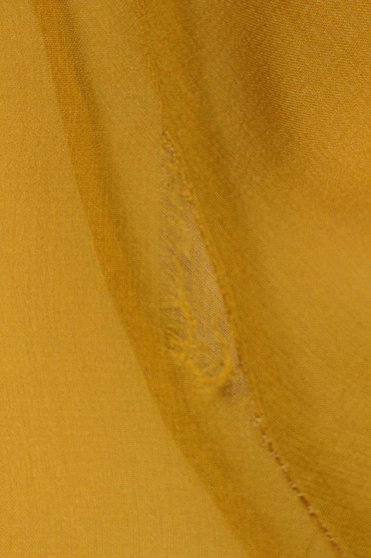 Saint Laurent Paris 732473 Y065w Silk Long Sleeve Shirt With Ribbon Ladies 37