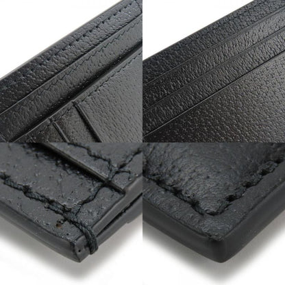 Gucci Card Case 722734 Double G Leather Black Small Everyday Use Ladies Men