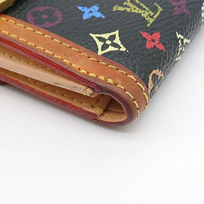 Louis Vuitton Multicolor Folded Wallet Porte Monet Vieux Carte Cles Di Black