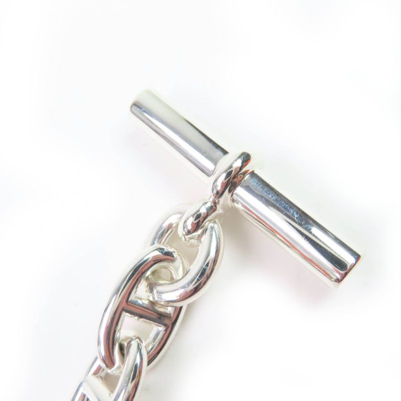 Hermes 2024 Chaine D'ancre MM Ag925 13 Frames Bangle Bracelet Silver With Box