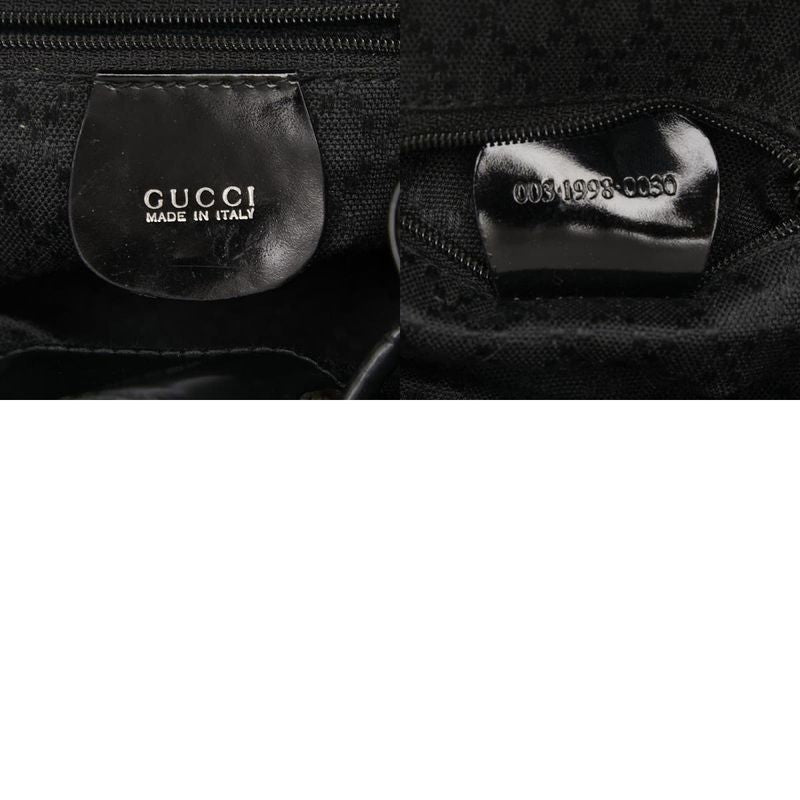 Gucci Bamboo Mini Backpack 00319980030 Black Nylon Leather Women's Gucci